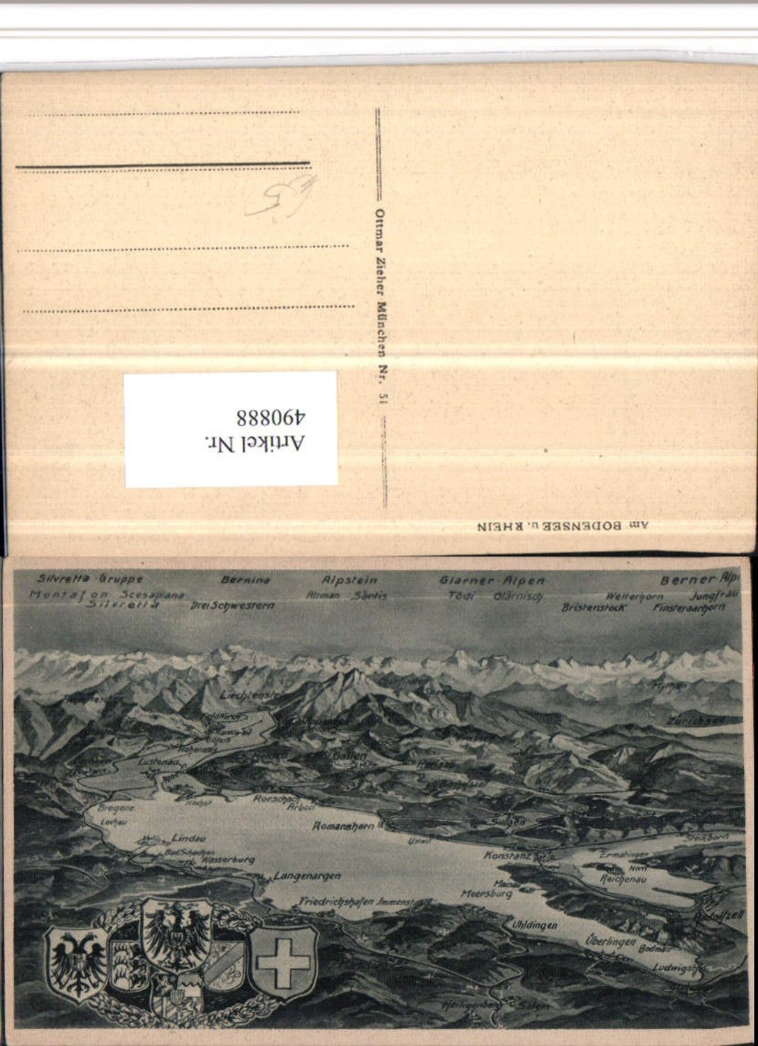 490888,Bodensee Vogelschau Überlingen Friedrichshafen