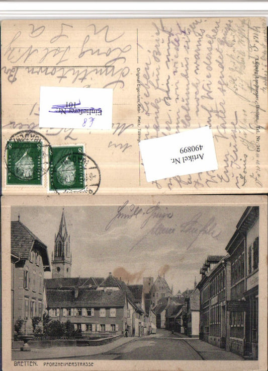 490899,Bretten Pforzheimerstraße Straßenansicht