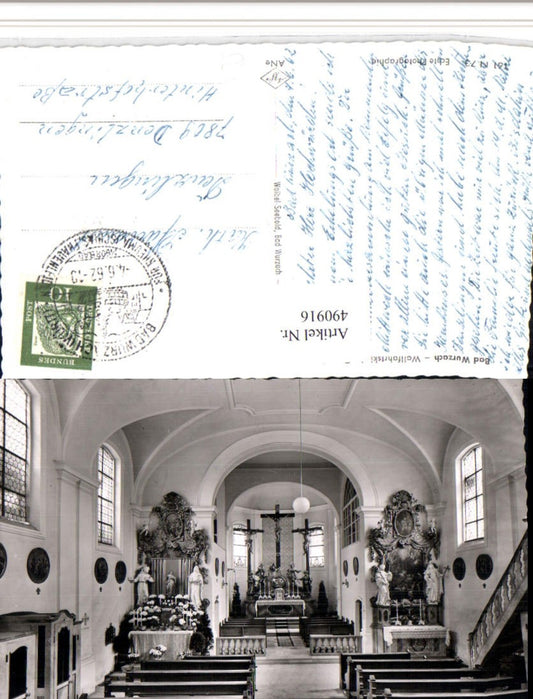490916, Bad Wurzach Pilgrimage Church Gottesberg Interior view