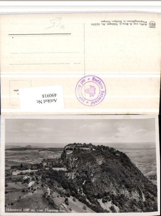 490918, Hohentwiel Fortress near Singen, aerial photograph
