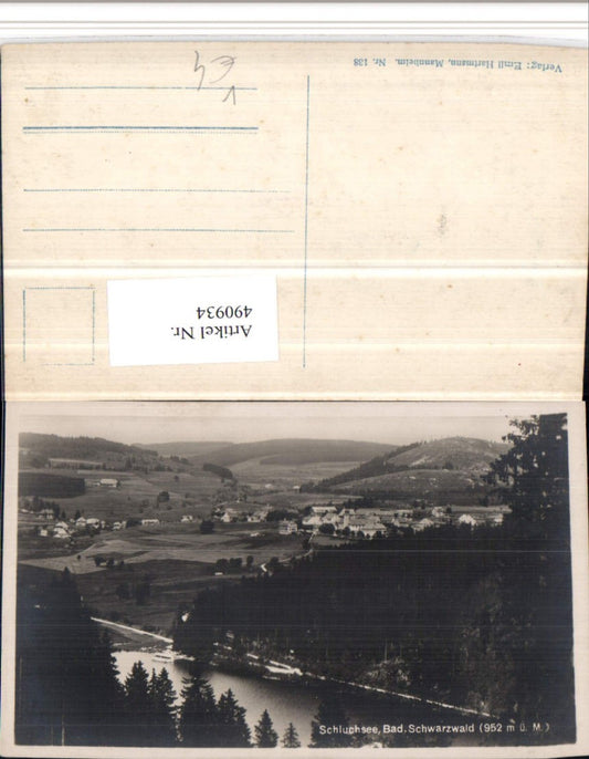 490934, Schluchsee in the Black Forest Totale pub Emil Hartmann 138