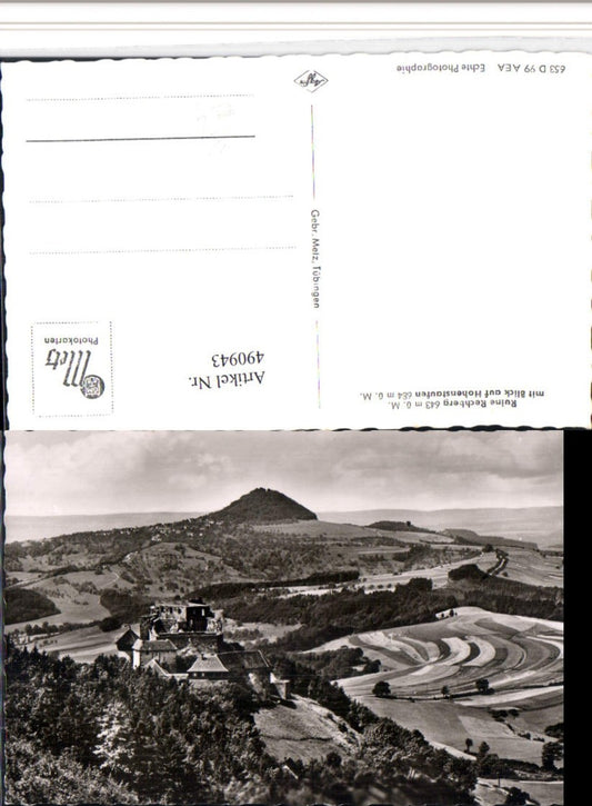 490943,Rechberg ruins near Schwäbisch Gmünd with a view of Hohenstaufen