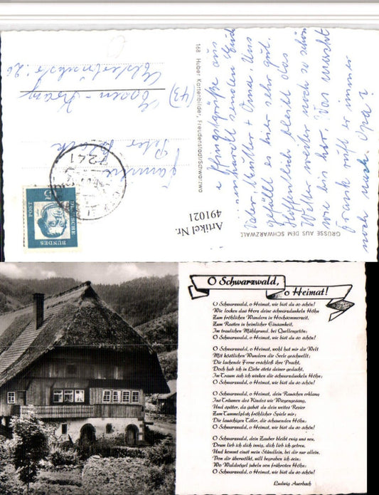 491021, Black Forest Black Forest House Song Lyrics Ludwig Auerbach