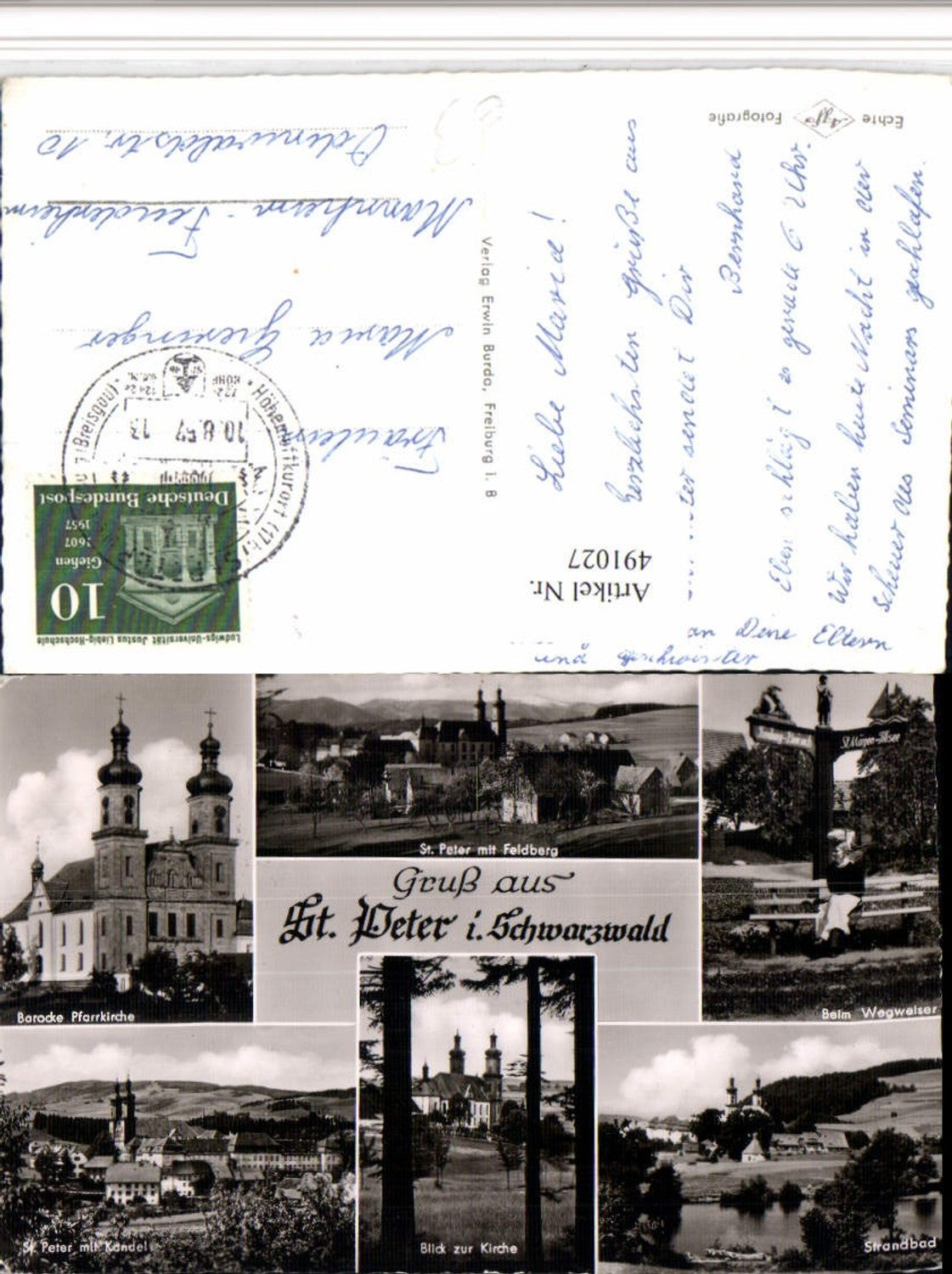 491027,St. Peter im Schwarzwald Totale Kirche Mehrbildkarte