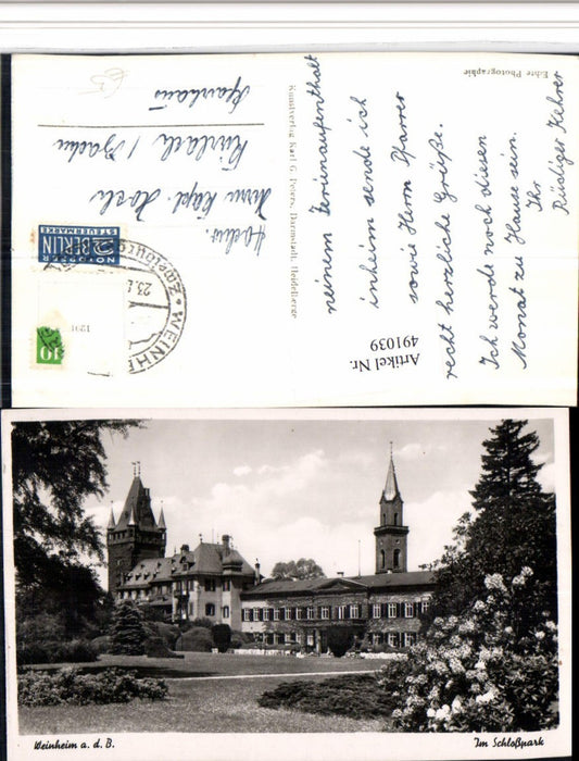 491039, Weinheim an der Bergstraße, Schloss Park
