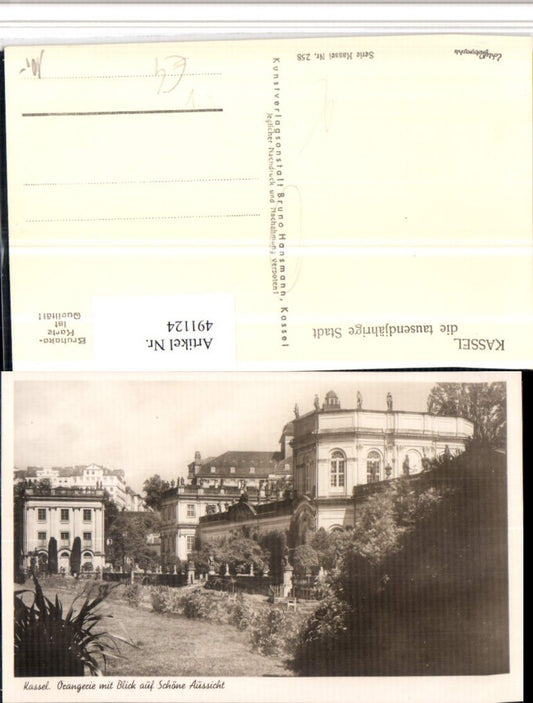 491124,Kassel Orangerie m. Schöne Aussicht pub Bruno Hansmann 258