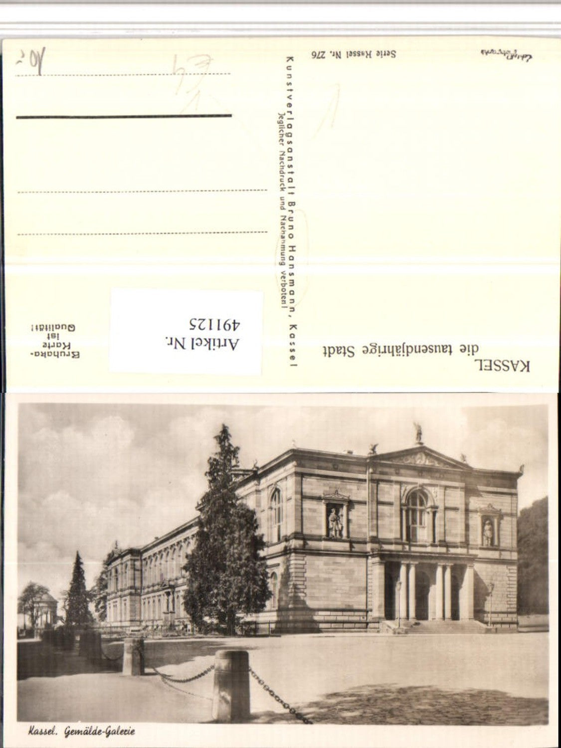 491125,Kassel Gemälde-Galerie pub Bruno Hansmann 276