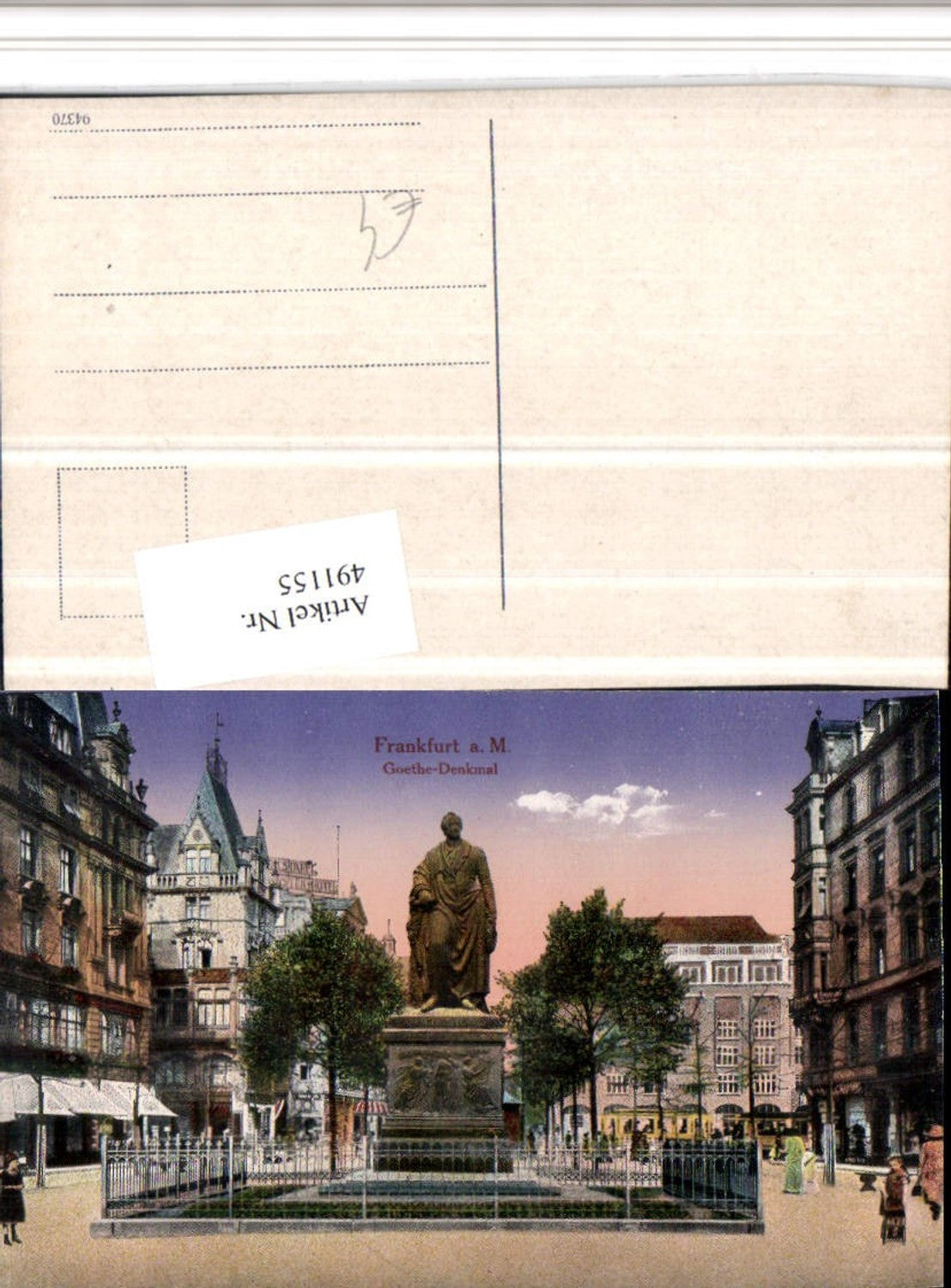 491155,Frankfurt am Main Goethe-Denkmal Statue