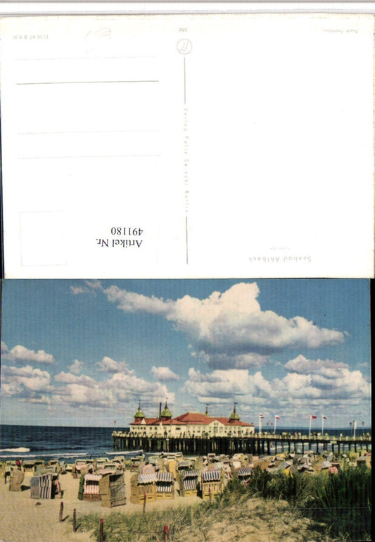 491180,Seebad Ahlbeck Seebrücke Strand Strandkörbe