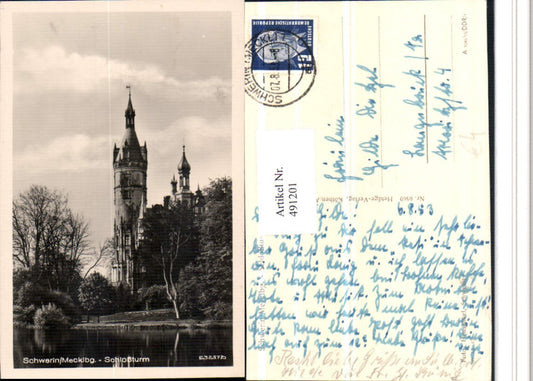 491201,Schwerin Schloss Turm
