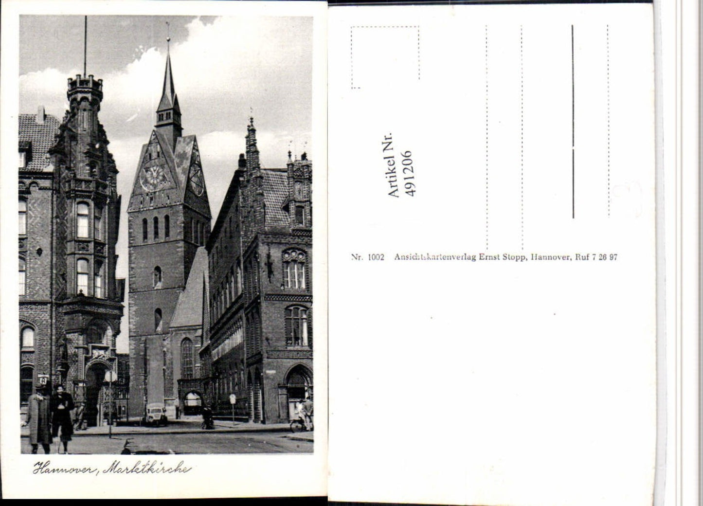 491206,Hannover Marktkirche Kirche Straßenansicht