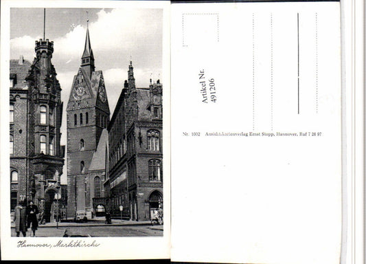 491206,Hannover Marktkirche Kirche Straßenansicht