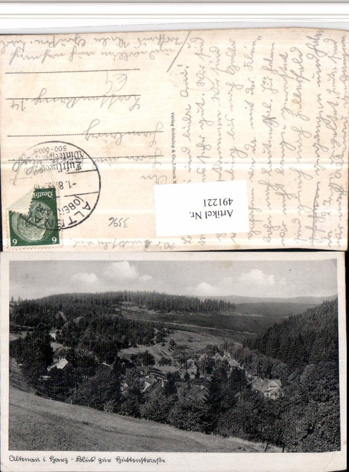 491221,Altenau im Harz Blick zur Hüttenstraße