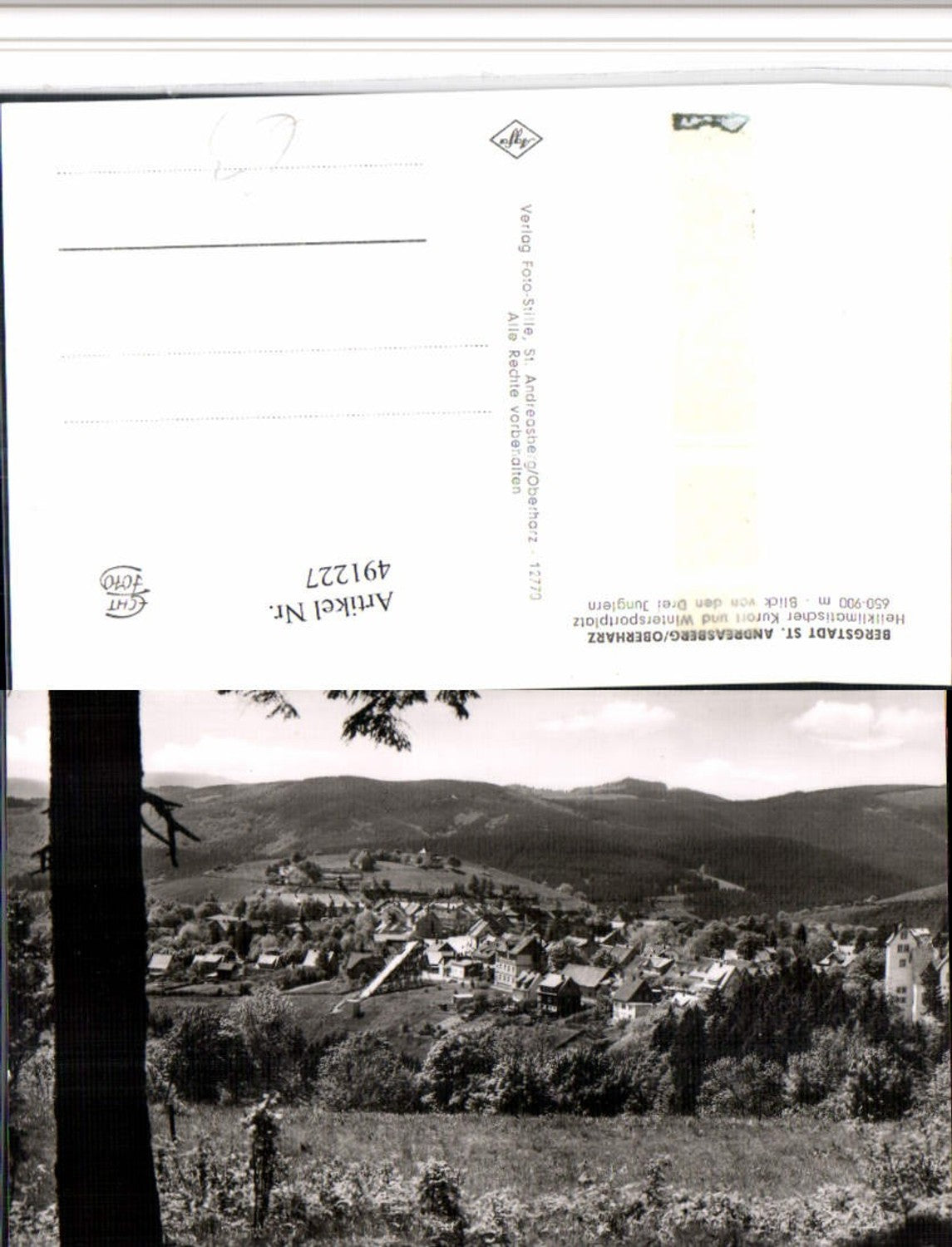 491227,St. Andreasberg im Oberharz Totale von d. Drei Jungfern