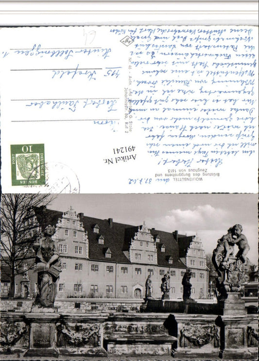 491241,Wolfenbüttel Brüstung des Burggrabens u. Zeughaus