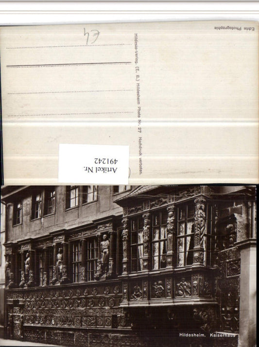 491242,Hildesheim Kaiserhaus Erker