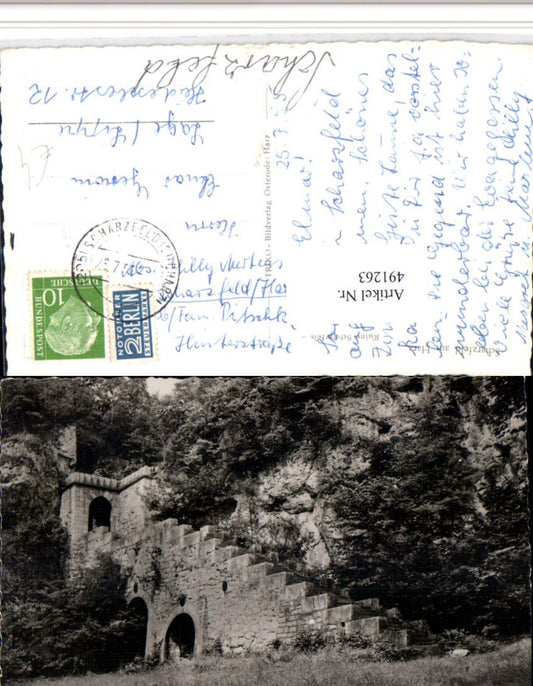 491263,Scharzfeld am Harz Ruine Scharzfels