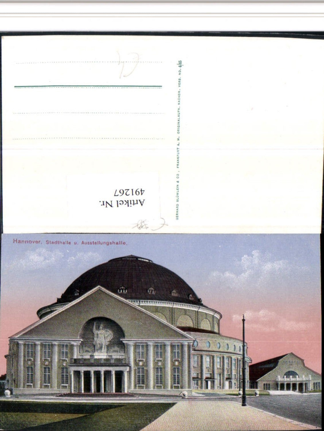 491267,Hannover Stadthalle u. Ausstellungshalle