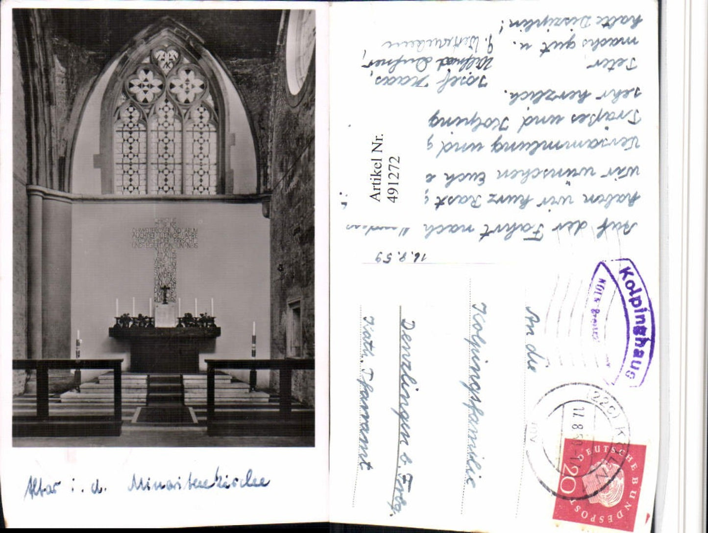 491272,Köln am Rhein Minoritenkirche Kirche Altar