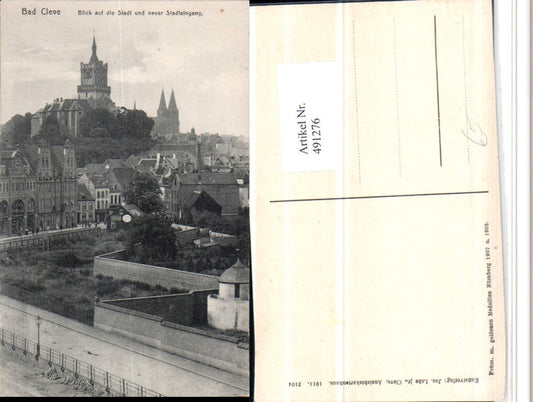 491276,Bad Kleve Teilansicht m. Stadteingang