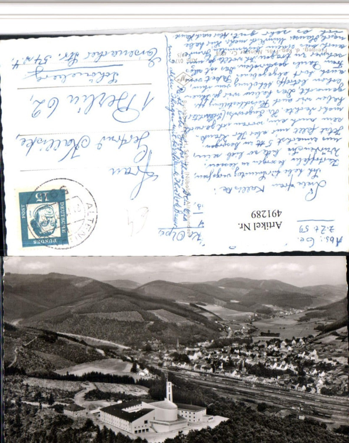 491289,Altenhundem im Sauerland Totale m. Missionshaus Maria Königin