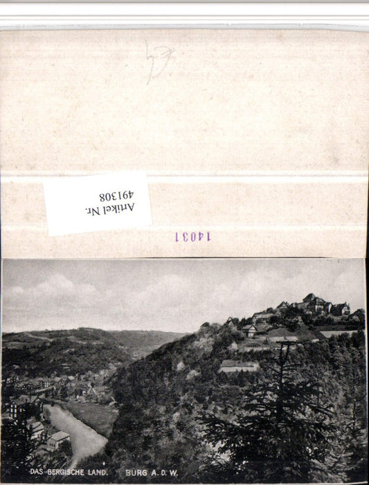 491308,Solingen Burg an d. Wupper Teilansicht