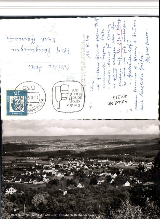 491313,Blick vom Berghof auf Ittenbach b. Königswinter im Siebengebirge