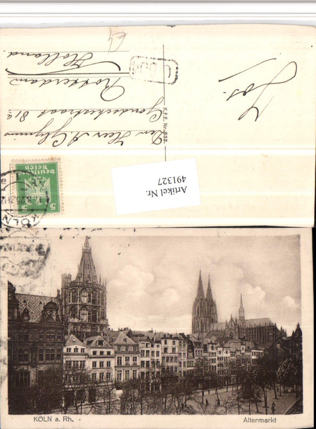 491327,Köln am Rhein Altermarkt Kirche Dom
