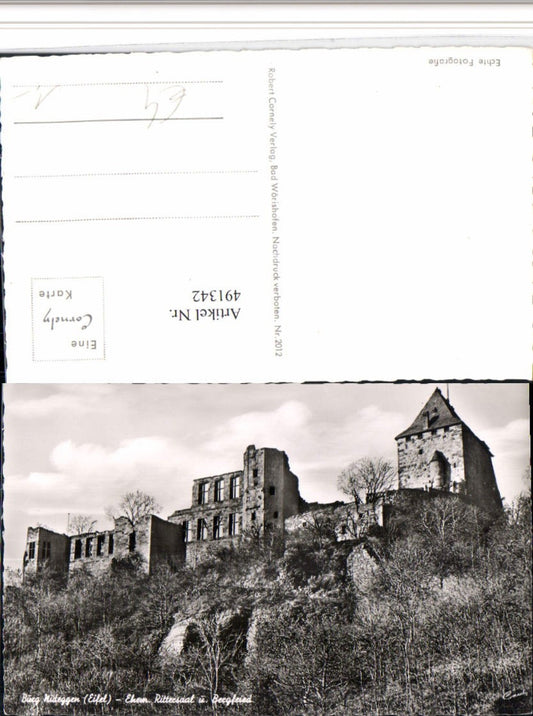 491342,Nideggen in d. Eifel Burg Rittersaal u. Bergfried