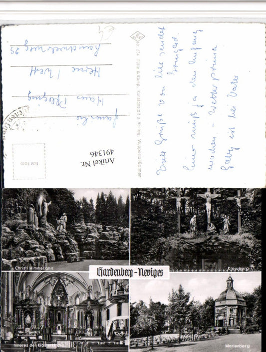 491346,Neviges Hardenberg Kreuzberg Kirche Mehrbildkarte