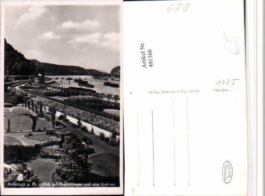 491366,Andernach am Rhein Rheinanlagen u. Alter Krahnen