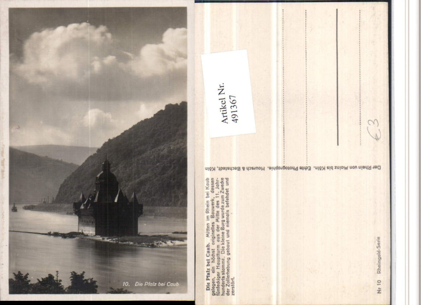 491367,Pfalz Burg Pfalzgrafenstein b. Kaub am Rhein