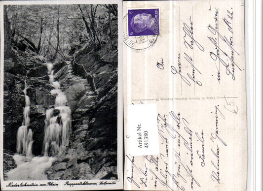 491380,Niederlahnstein am Rhein Ruppertsklamm Seilpartie Wasserfall