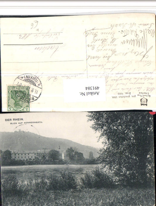 491384,Blick auf Insel Nonnenwerth b. Rolandswerth Remagen