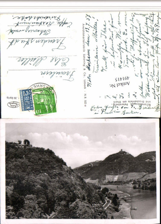 491415,Rolandseck Rolandsbogen Petersberg u. Drachenfels