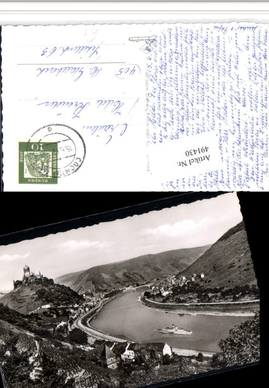 491430,Cochem an d. Mosel Totale m. Burg