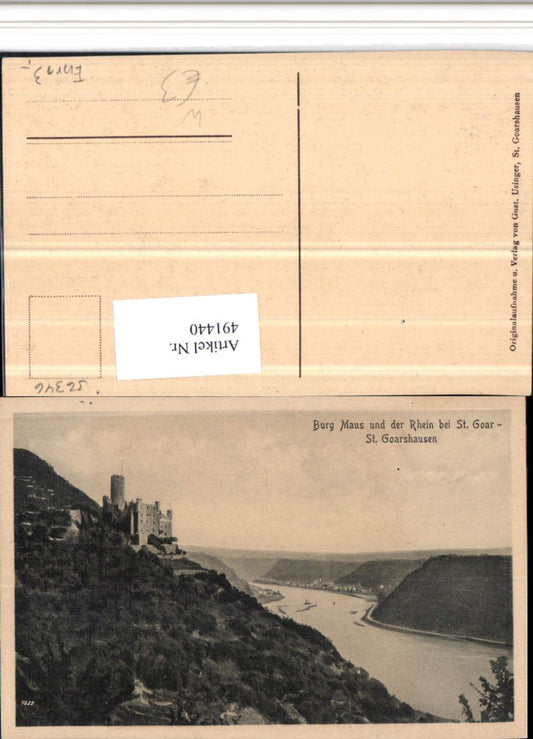491440,Burg Maus am Rhein b. St. Goar St. Goarshausen