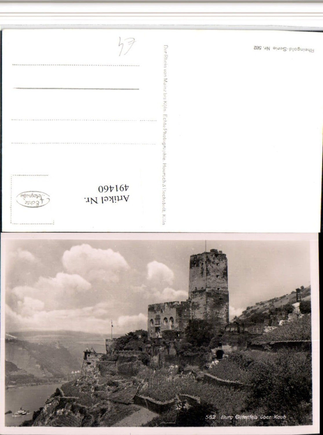 491460,Burg Gutenfels b. Kaub am Rhein