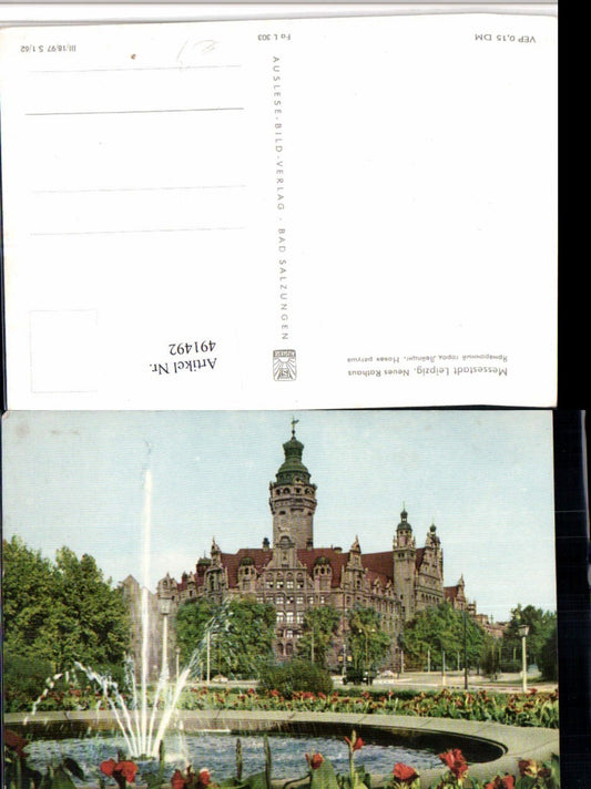491492,Leipzig Rathaus Brunnen