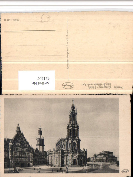 491507,Dresden Georgentor Schloss Hofkirche u. Oper pub Stengel & Co