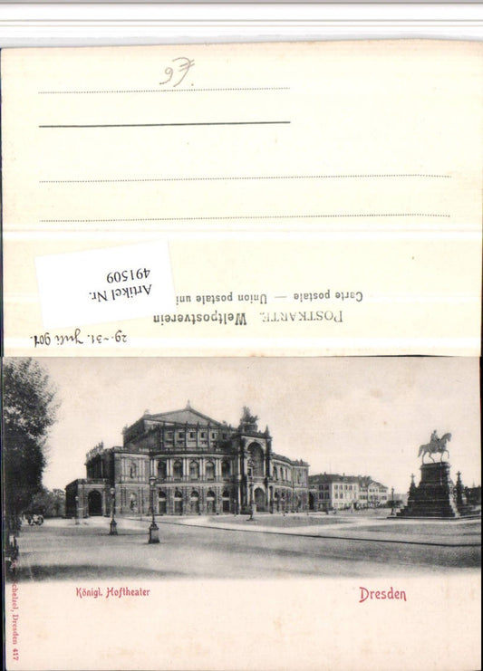 491509,Dresden Königliches Hoftheater Gebäude