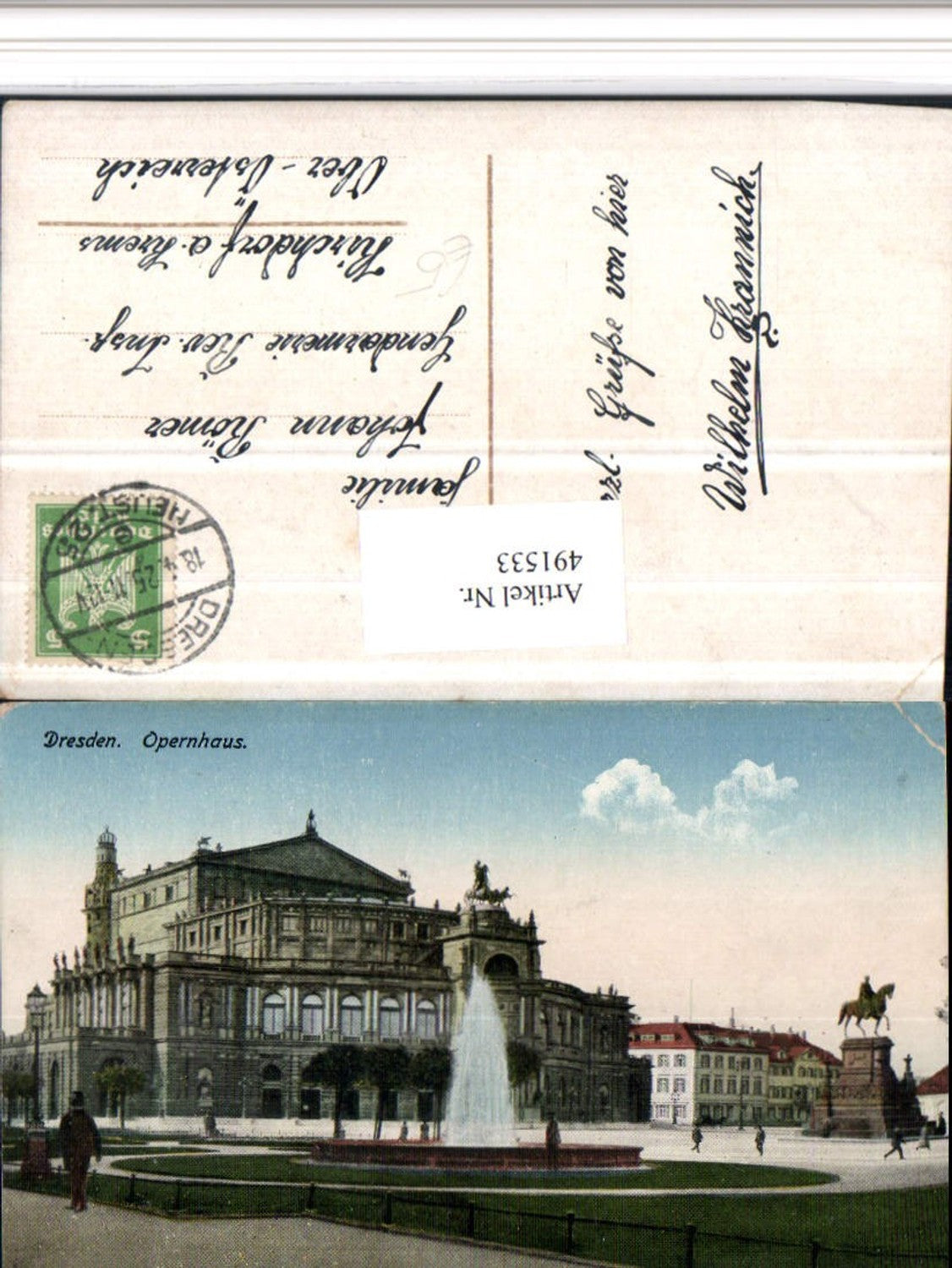 491533,Dresden Opernhaus Oper Brunnen Denkmal