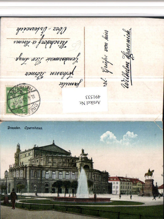 491533,Dresden Opernhaus Oper Brunnen Denkmal