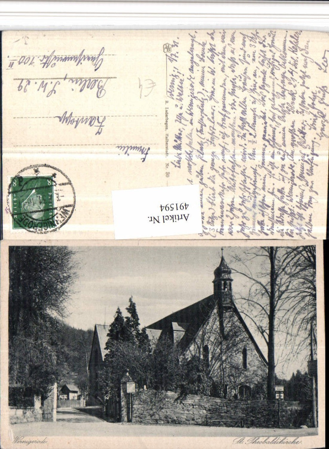 491594,Wernigerode St. Theobaldikirche Kirche