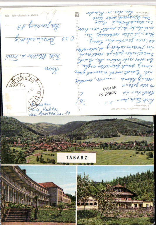 491649,Tabarz Totale Erholungsheim Schweizerhaus Mehrbildkarte pub VEB