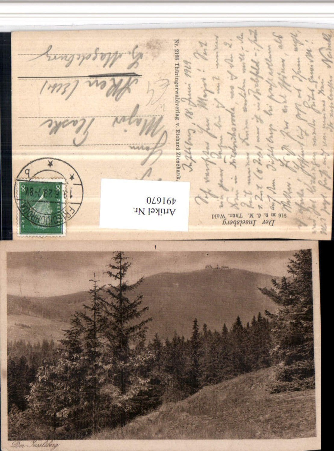 491670,Inselsberg b. Tabarz im Thüringer Wald