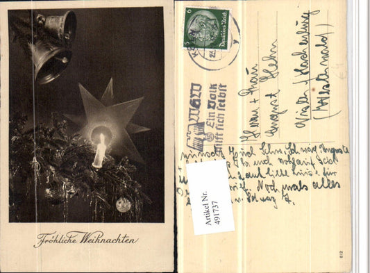 491737,Weihnachten Zweig Kerze Christbaumkugeln Glocken