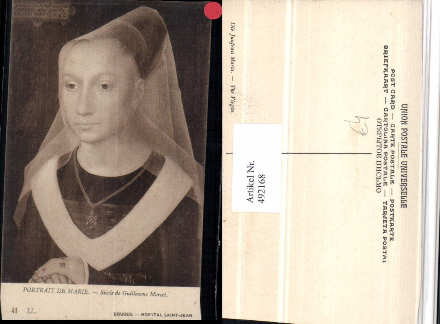 492168,Künstler AK Guillaume Moreel Portrait de Marie