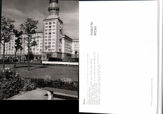492301,Berlin Frankfurter Tor in der Ost-Berliner Karl-Marx-Allee