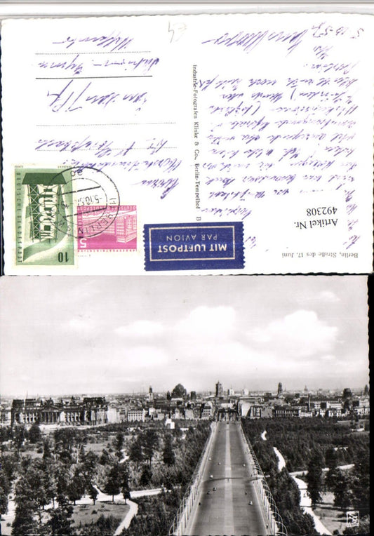 492308,Berlin Teilansicht Straße des 17. Juni